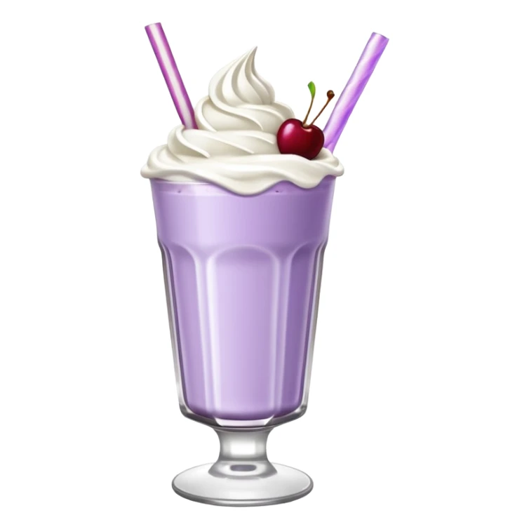 Milkshake light purple with high glass sticker