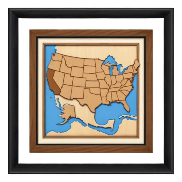 "Forty-two male footsteps moving across a map inside a house." sticker