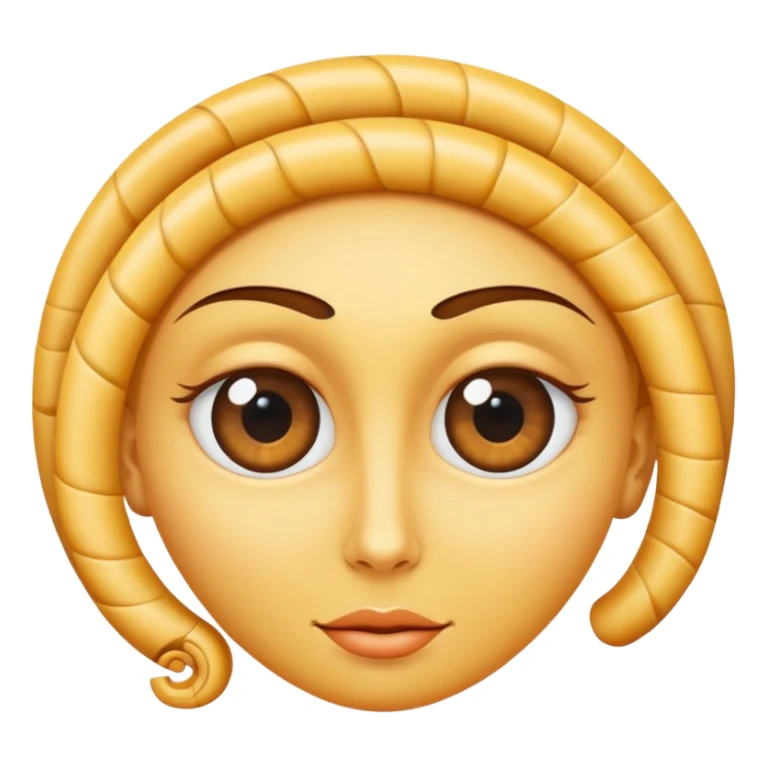 un visage avec les yeux en spirale mais par amour  sticker