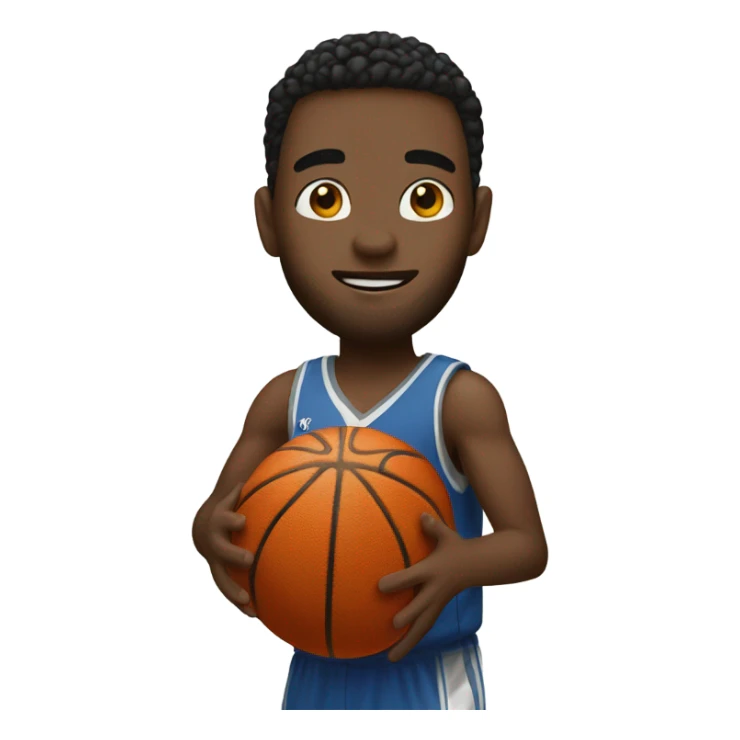 Picture of me playing basketball  sticker