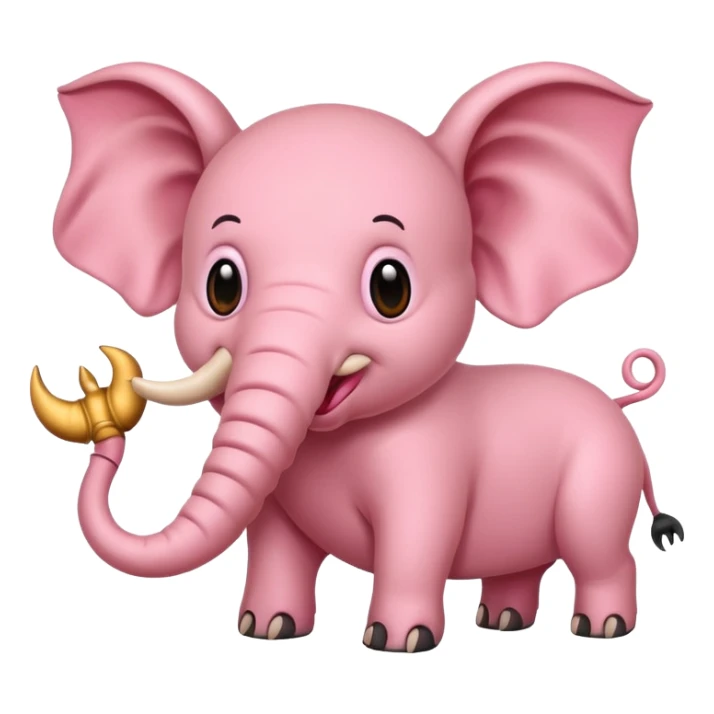 Pig, elephant, scorpion combination animal sticker