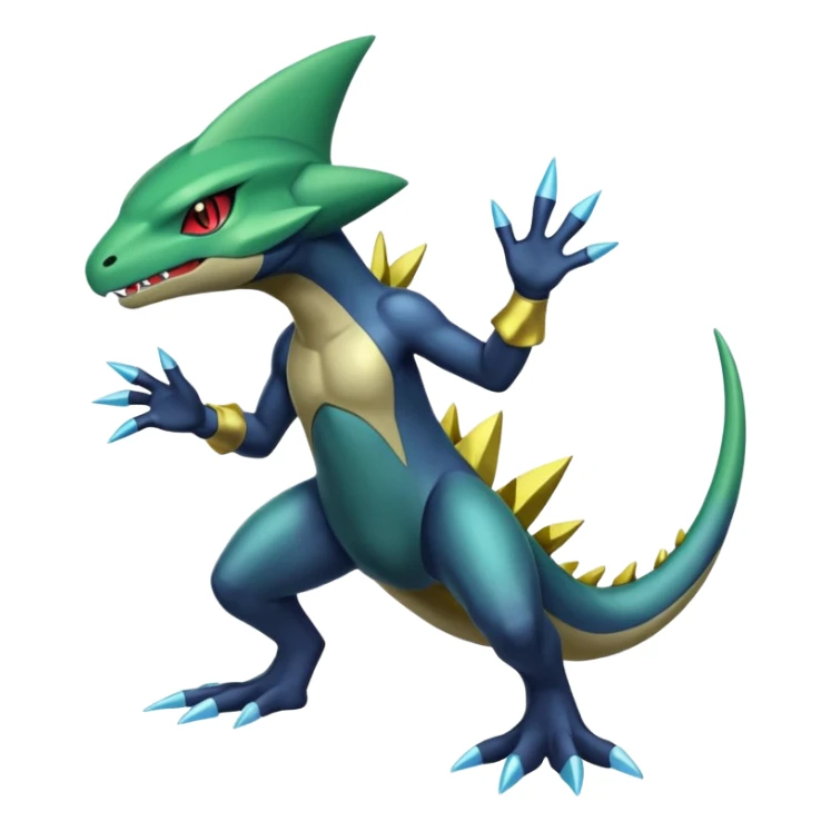 Fraxure-Haxorus-Axew-fusion (full body) sticker