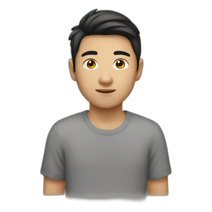 Half Asian half white 16 year old male sticker