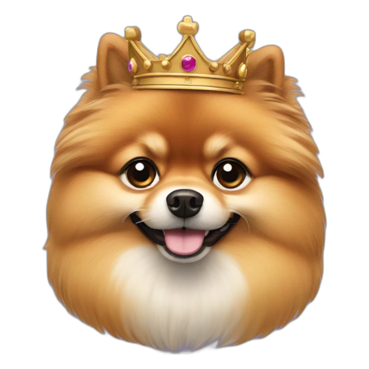 king Pomeranian sticker