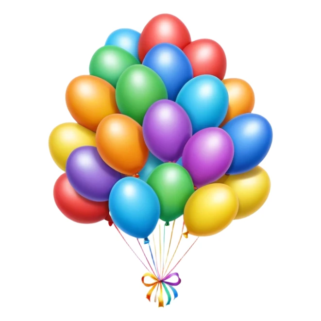 easter rainbow bouncy balloons poopmoji  sticker