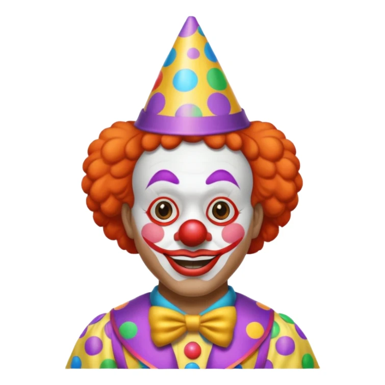 Clown on New Year’s Eve 2026 standing up  sticker