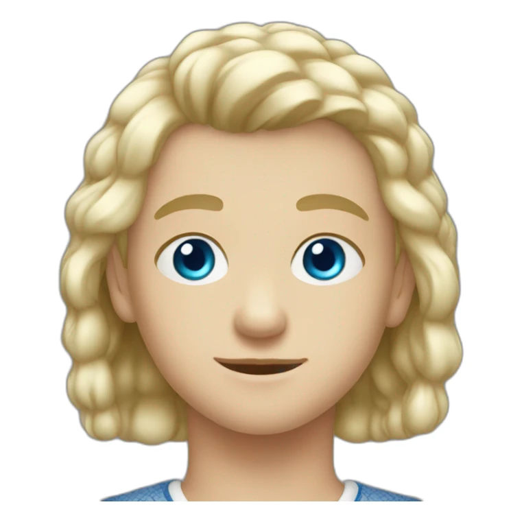 slavic blonde boy blue eyes sticker