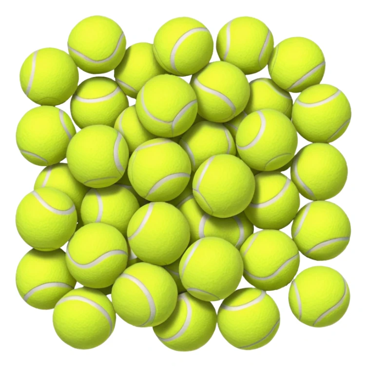 colorful tennis balls sticker