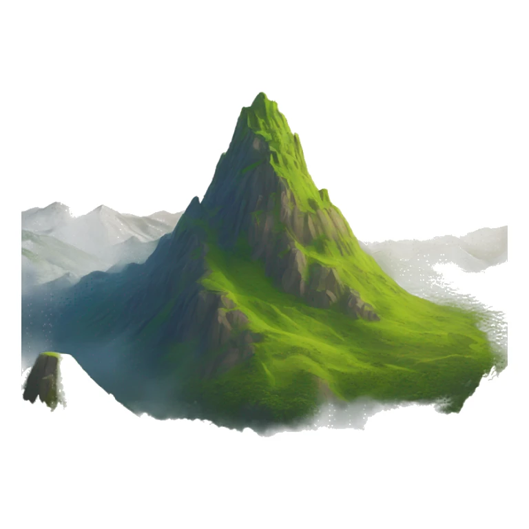 a mountain made of shrek sticker