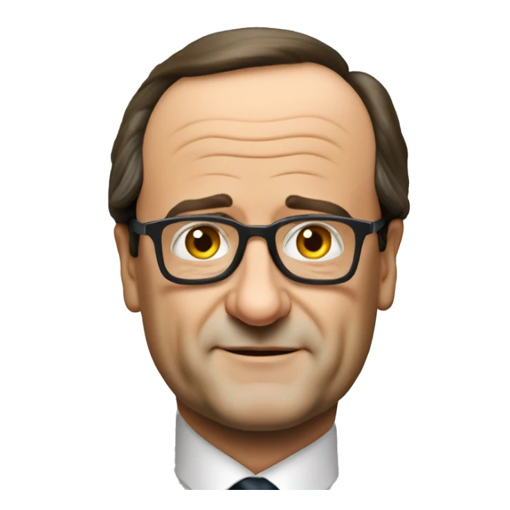 François Hollande qui fume sticker