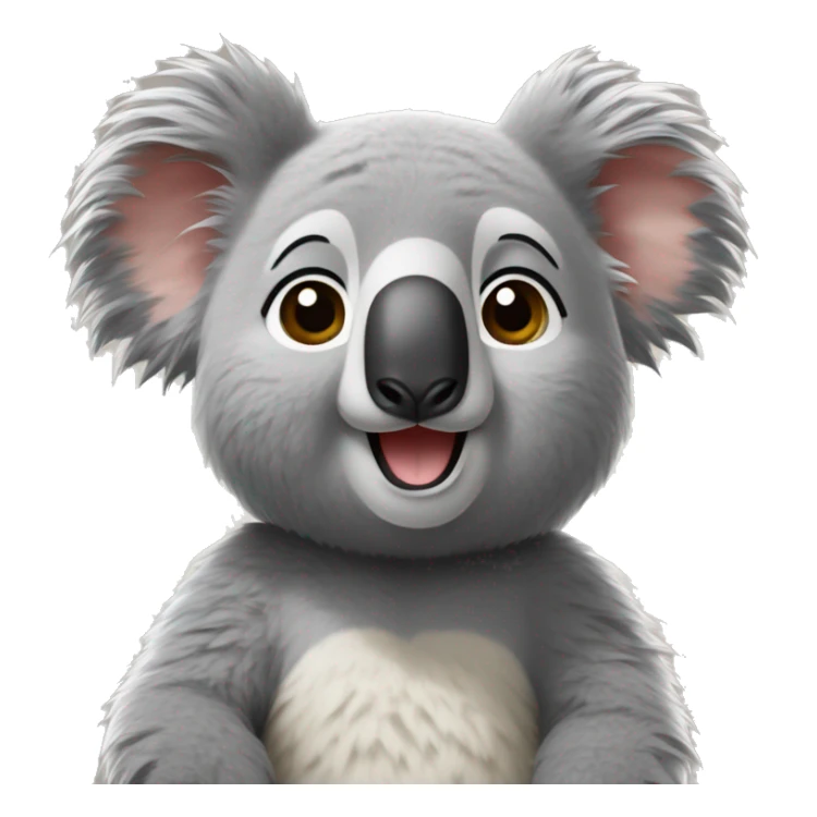 Un koala que tenga caracteristic as shuares  sticker