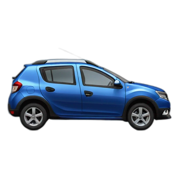 dacia sandero stepway bleue de côté sticker