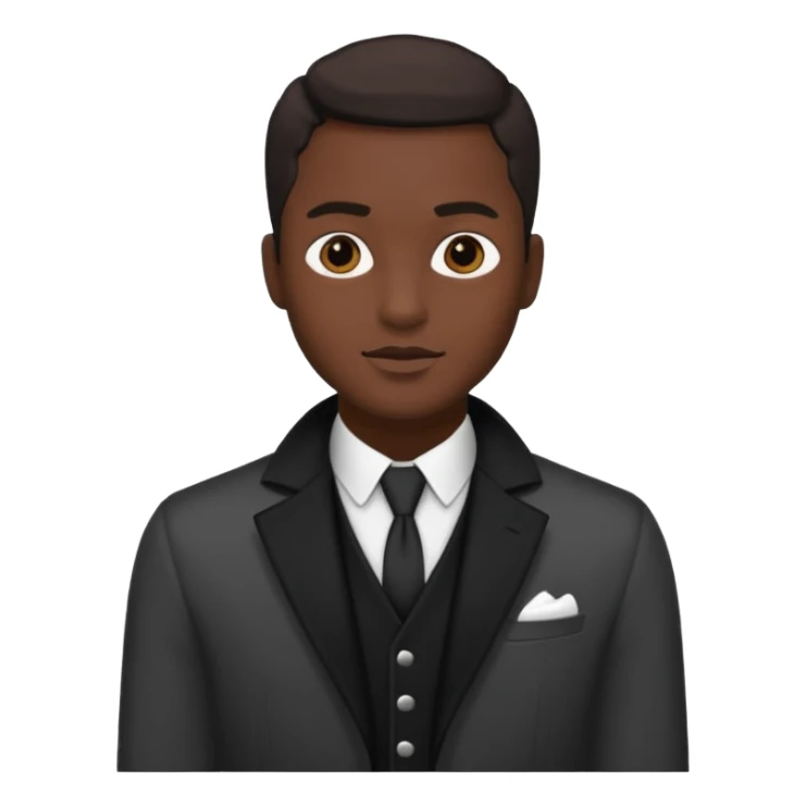 Fashion Black&White man sticker