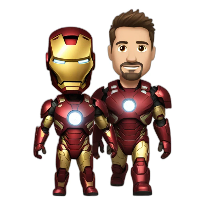 Iron man and warrior call of duty sticker