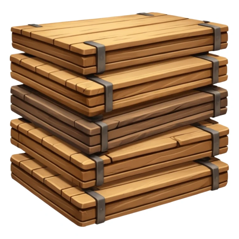 building material: wooden boards stacked on top of each other sticker