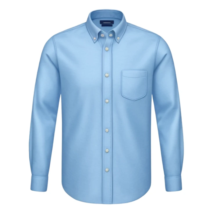 light blue oxford shirt sticker