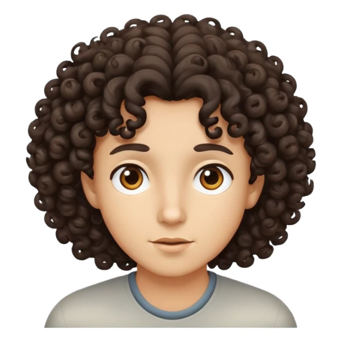 un riccio coi capelli ricci  sticker