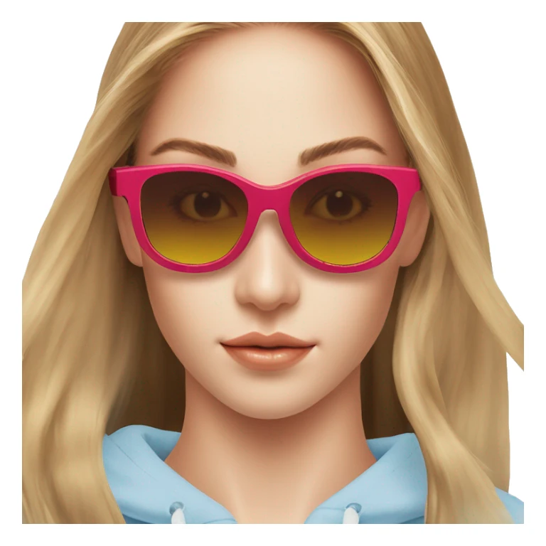 Y2K  Sports Sunglasses front view sticker