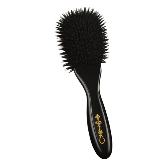 vintage rococo black hair brush sticker