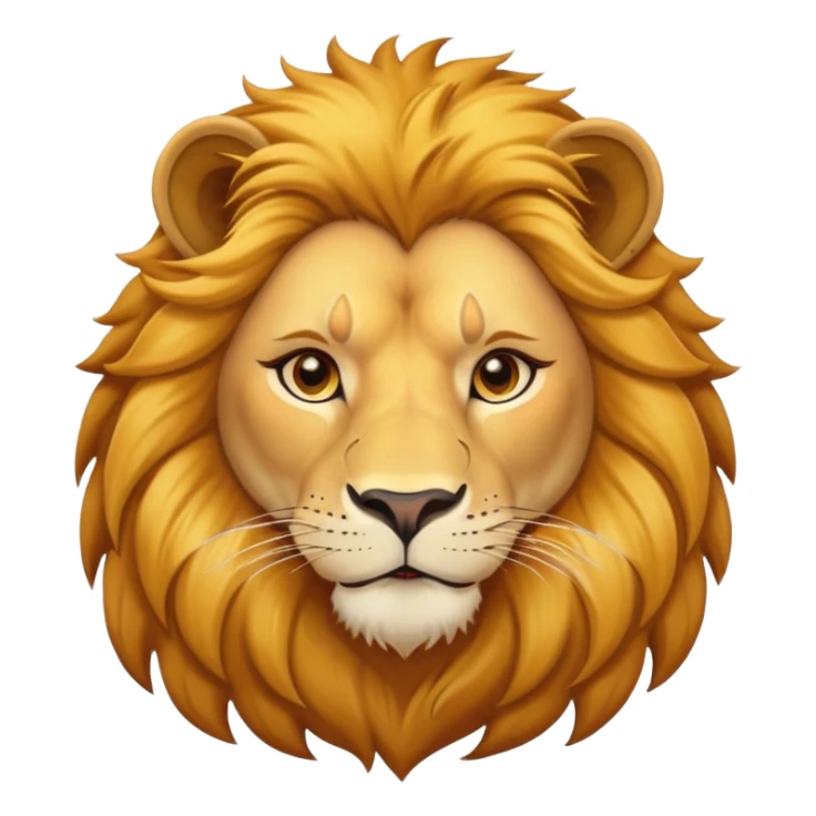 confident female lion head and shoulders sticker