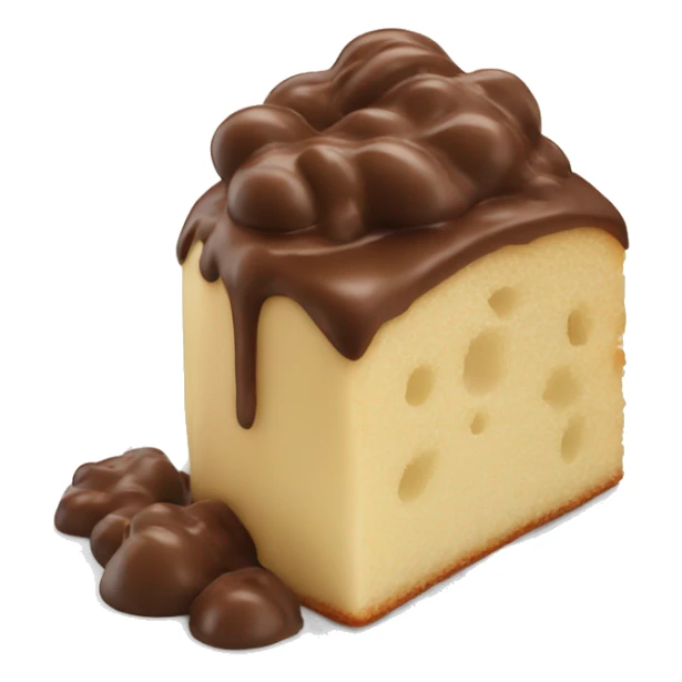 Yeast cake bursting with milk chocolate sticker