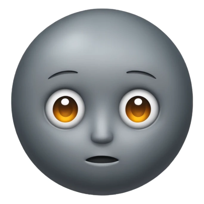 The figure  gray big shpere head with cylindrical  body  sticker