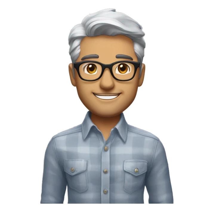 Memoji of Andrew Huberman	Silver fox, tortoiseshell glasses, crisp button-downs	Jacked, intellectual, wears shirts sticker