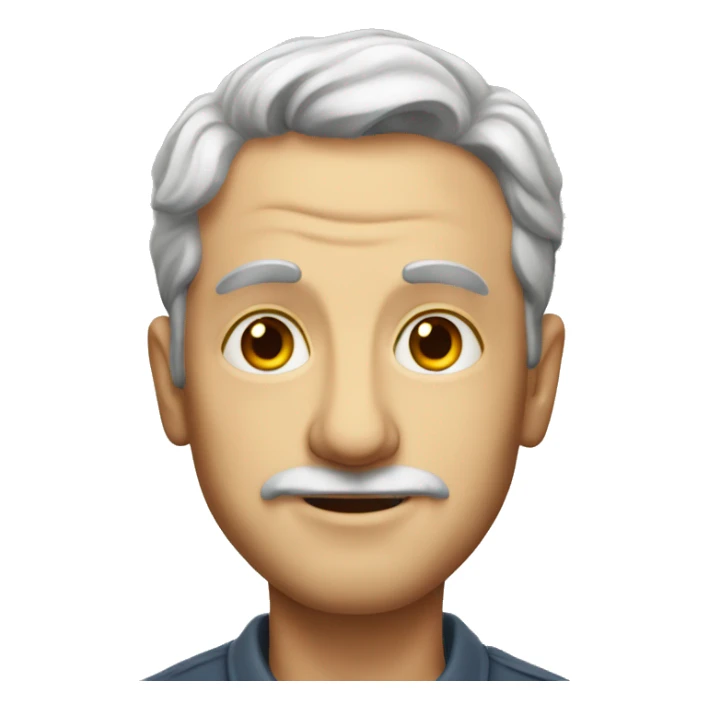 charming portrait of a man sticker