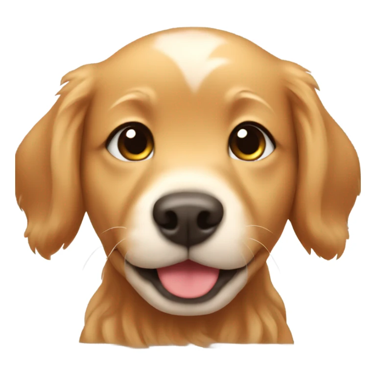 Chibi red golden retriever puppy sticker