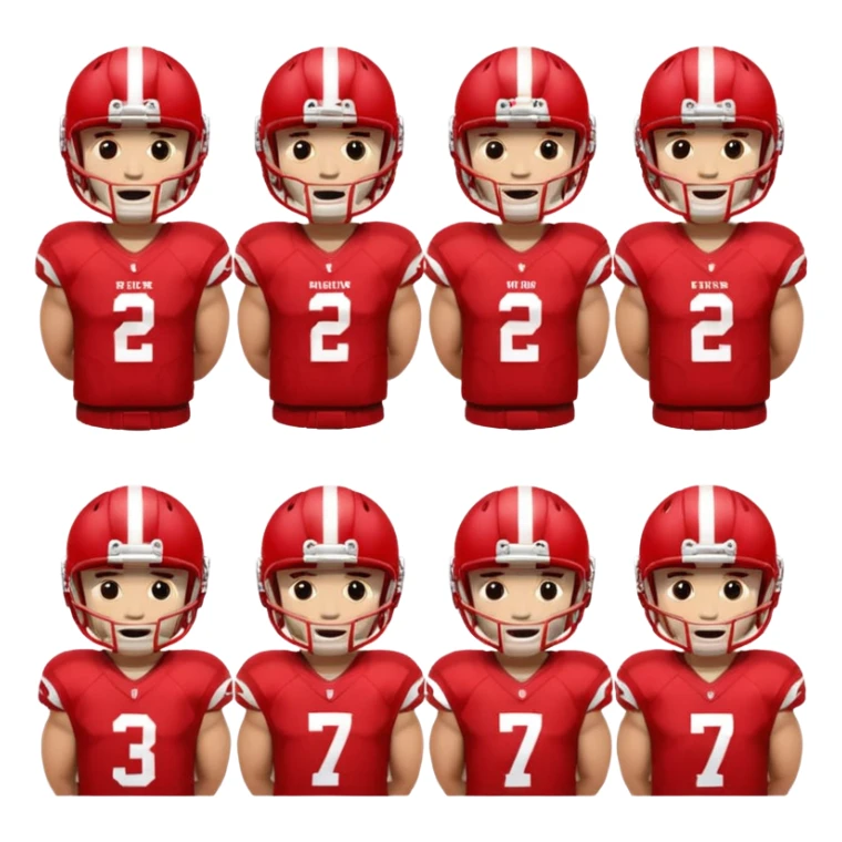 college football players helmets red  sticker
