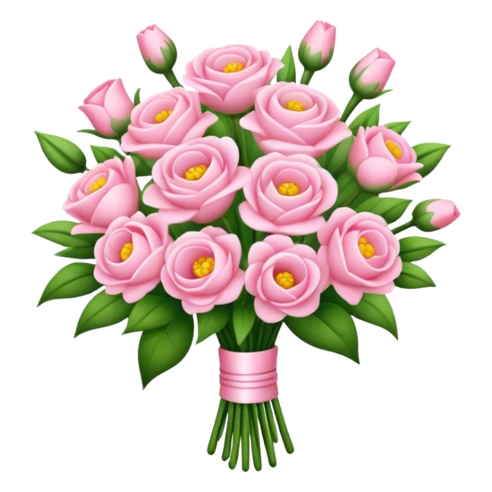 light pink bouquet of flowers  sticker