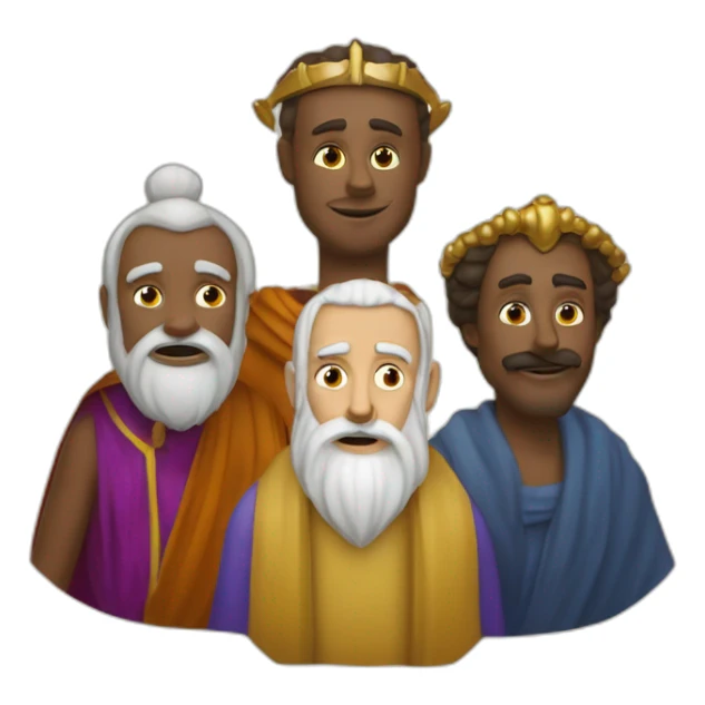 Melchior Caspar and Balthazar three wise men sticker