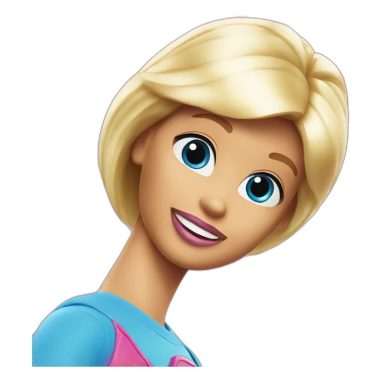 k blue letter logo from the barbie movie for ken sticker