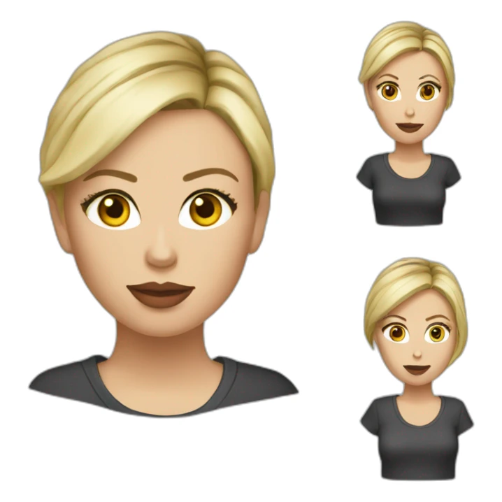 charlize theron realistic wearing t-shirt sticker