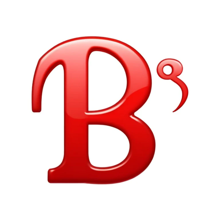 General emoji for an icon logo. letters 'S' and 'R' next to each other. Red color sticker