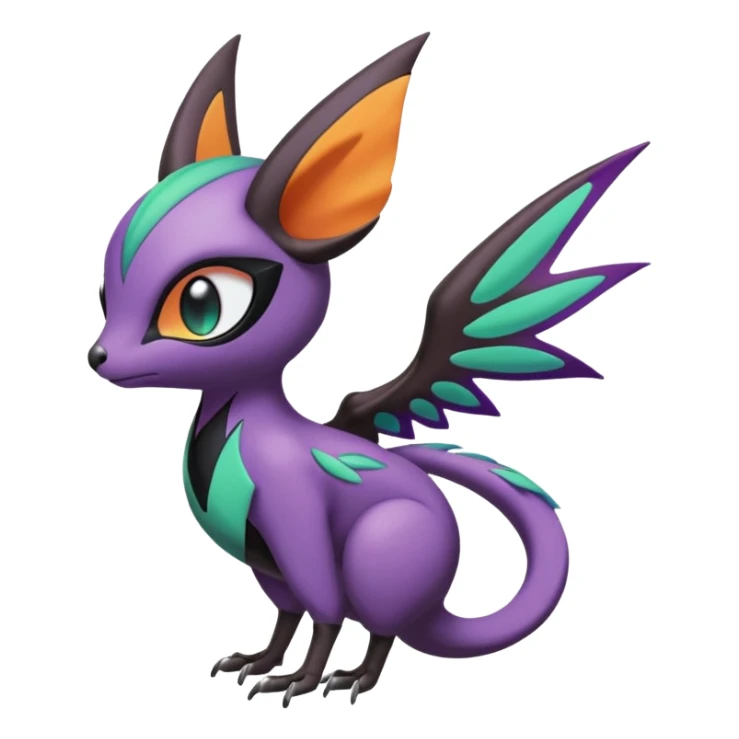 Meloetta-Noivern-Noibat-Fakémon-creature-hybrid sticker