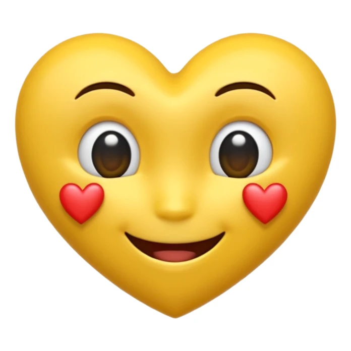 emoji amoureux en 3D ultra HD 4K sticker
