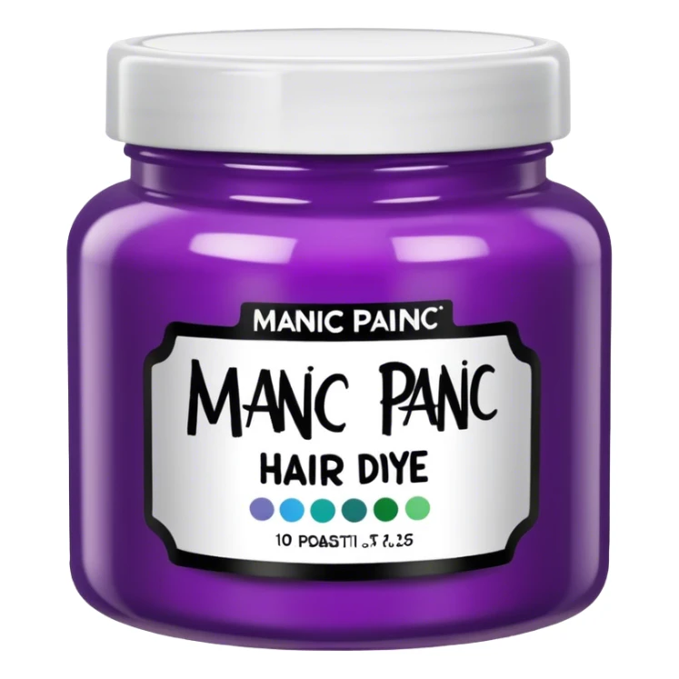 jar of manic panic hair dye sticker