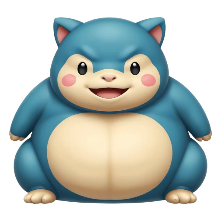 Happy new year Snorlax icon sticker