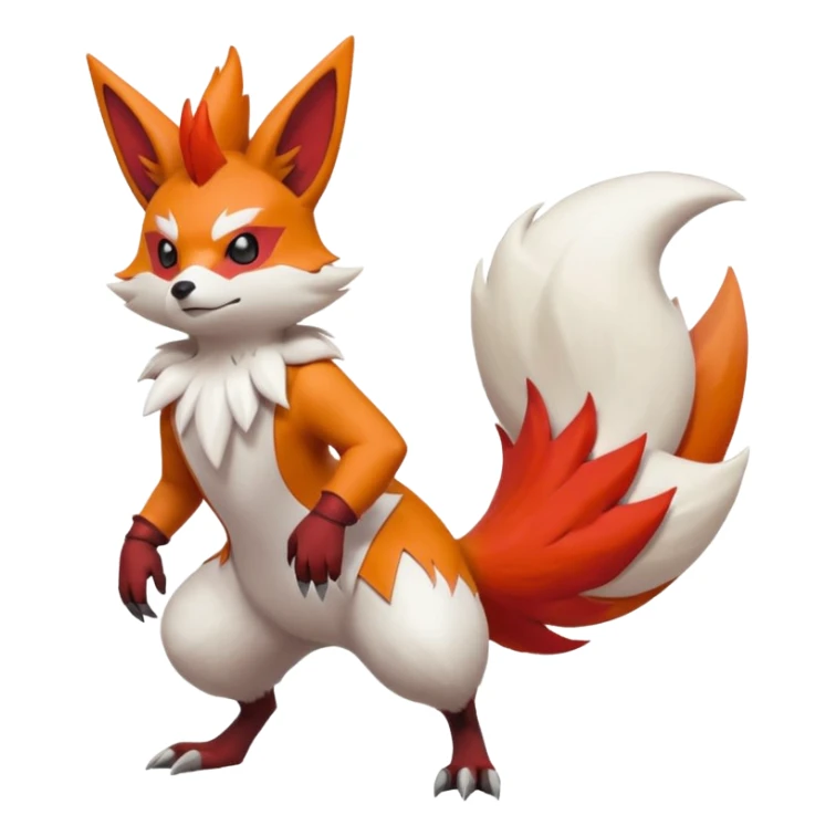 Braixen-Combusken-Zangoose-Blaziken-fusion sticker