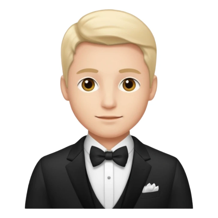 traje de gala primer plano hombre sticker