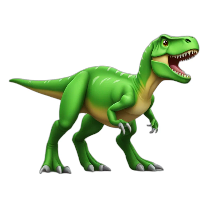 T-rex green sticker