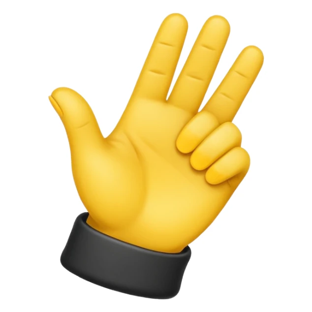 Crossed Fingers phone emoji style sticker