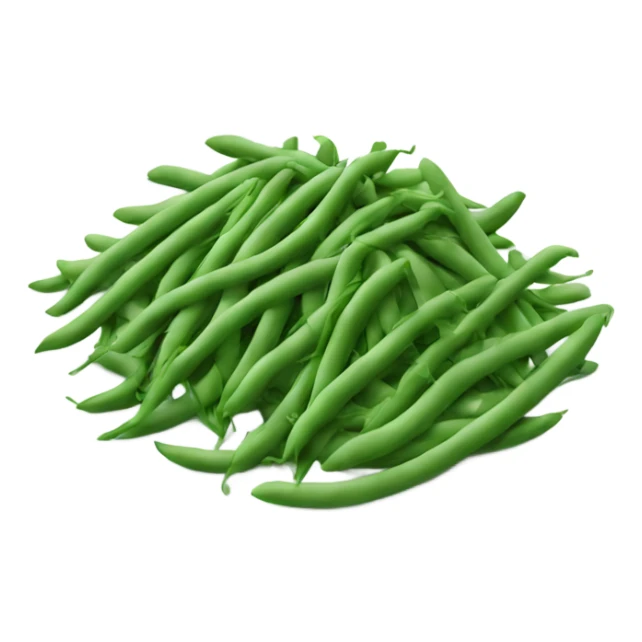 Lots of green beans on a plate sticker