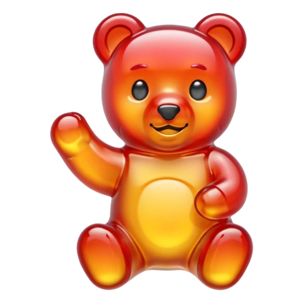 gomita de osito de colores sticker