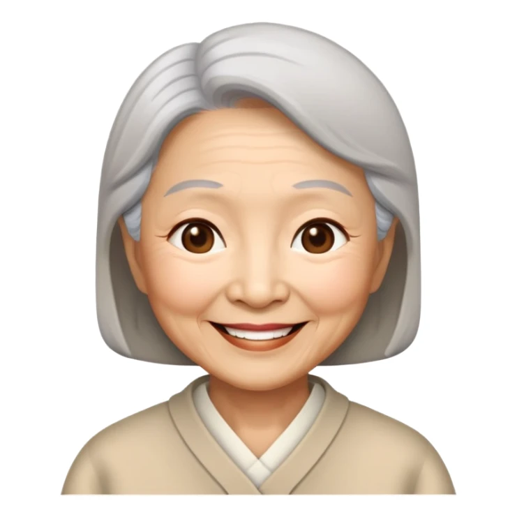 asian woman grandmother sticker