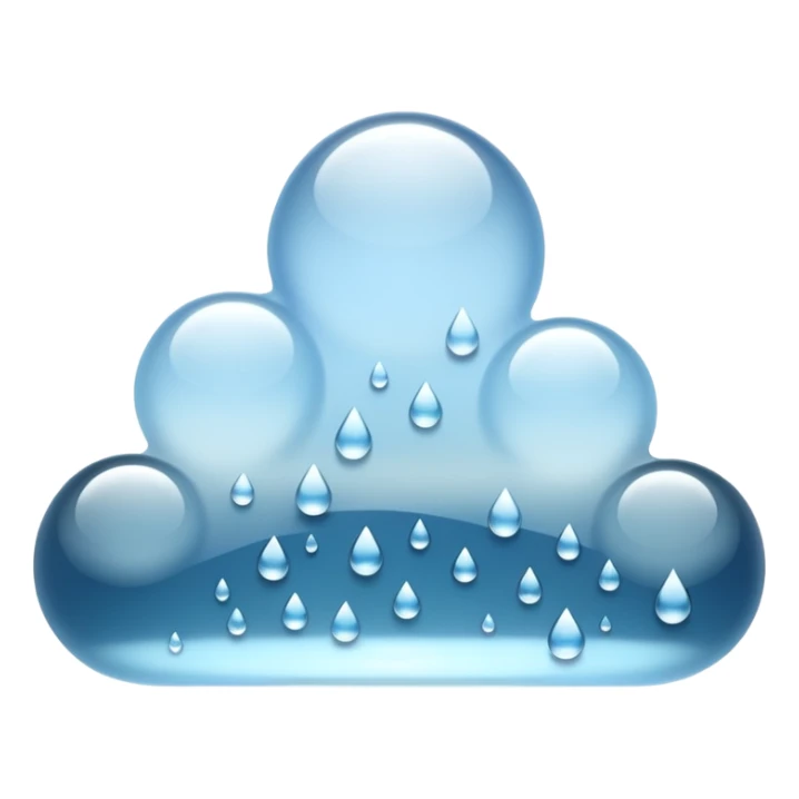 a close-up of a glass surface covered with small water droplets and light fog, as if from steam or humidity — some droplets sliding down slowly — soft reflections and blurred transparency give a realistic misty look — clean, glossy design with gentle lighting sticker