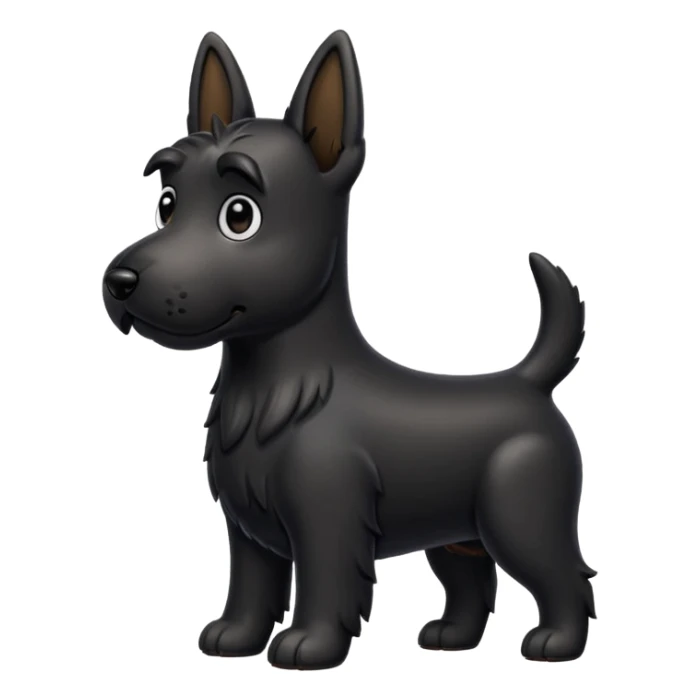 Scottie dog emoji sticker