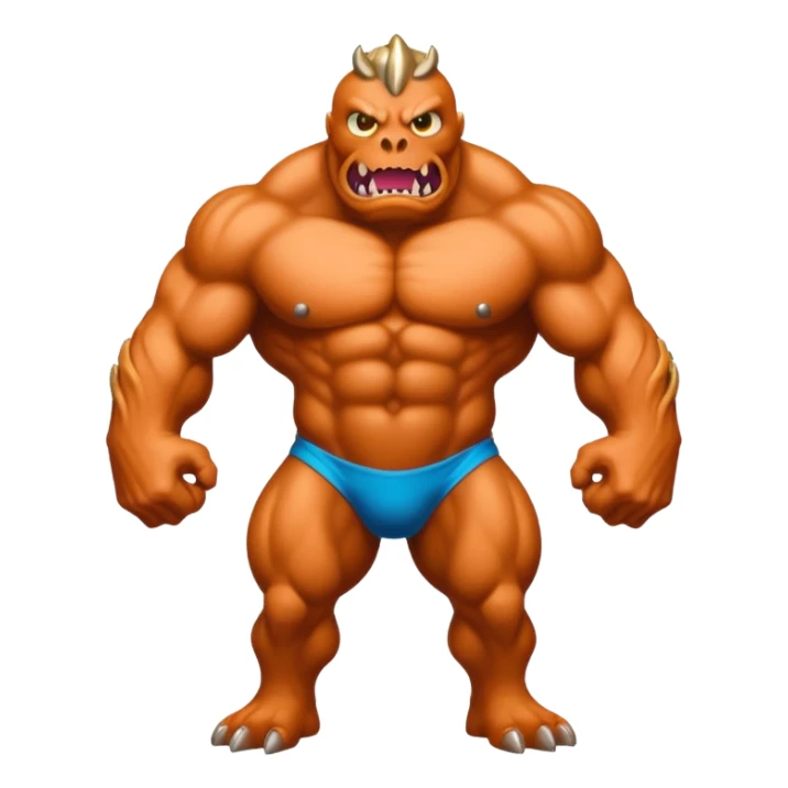 A monster that could destroy 1000 universe in 1 second and very buff full body sticker