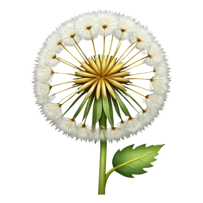 Dandelion flower emoji in white colour looks aesthetic edit better different styles types  sticker